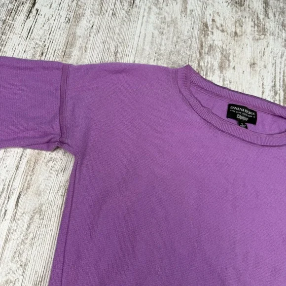 Banana Republic Fine Italian Yarn Filpucci Merino Wool‎ Cashmere Sweater Sz S - Picture 4 of 7